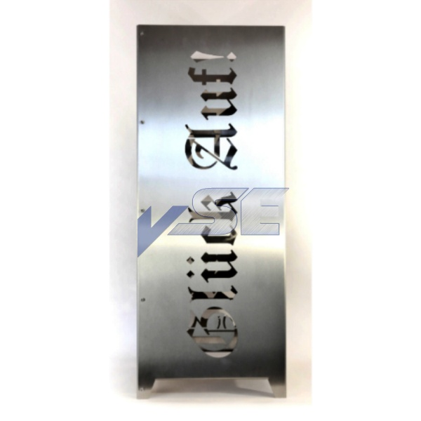 Feuersäule Glück auf - Edelstahl