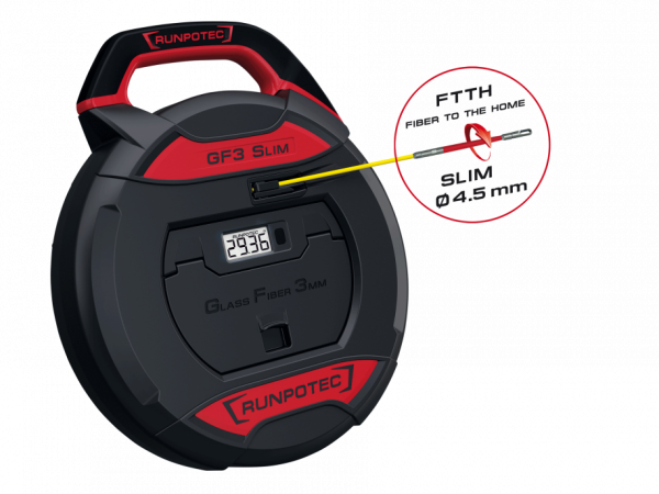 Runpotec Kabeleinziehgerät, Glasfaserstab Ø 3 mm Typ GF3 SLIM