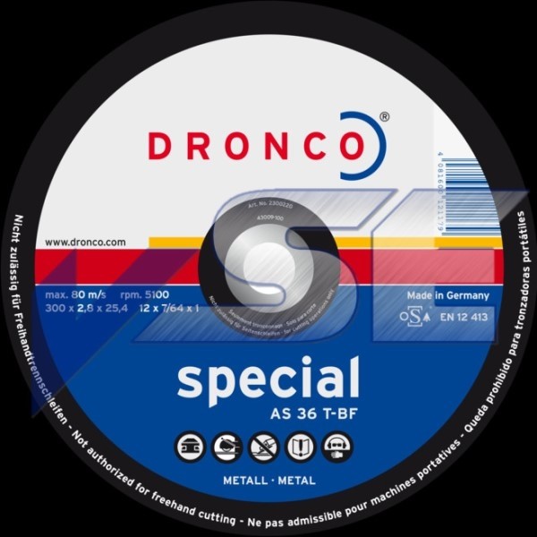 Dronco Schruppscheibe AS 36 T special 350 x 3,0 x 25,4