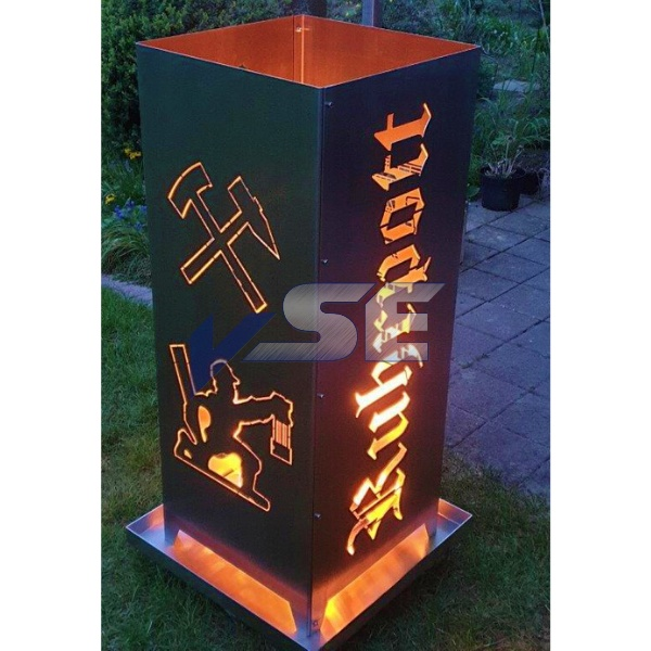 Feuersäule Ruhrpott - Stahl natur